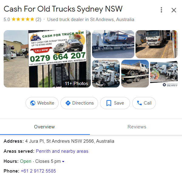 Cash For Old Trucks Sydney NSW